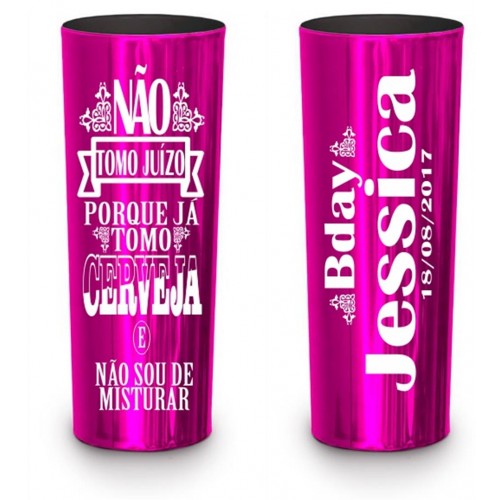 Long Drink Pink Metalizado Personalizado 
